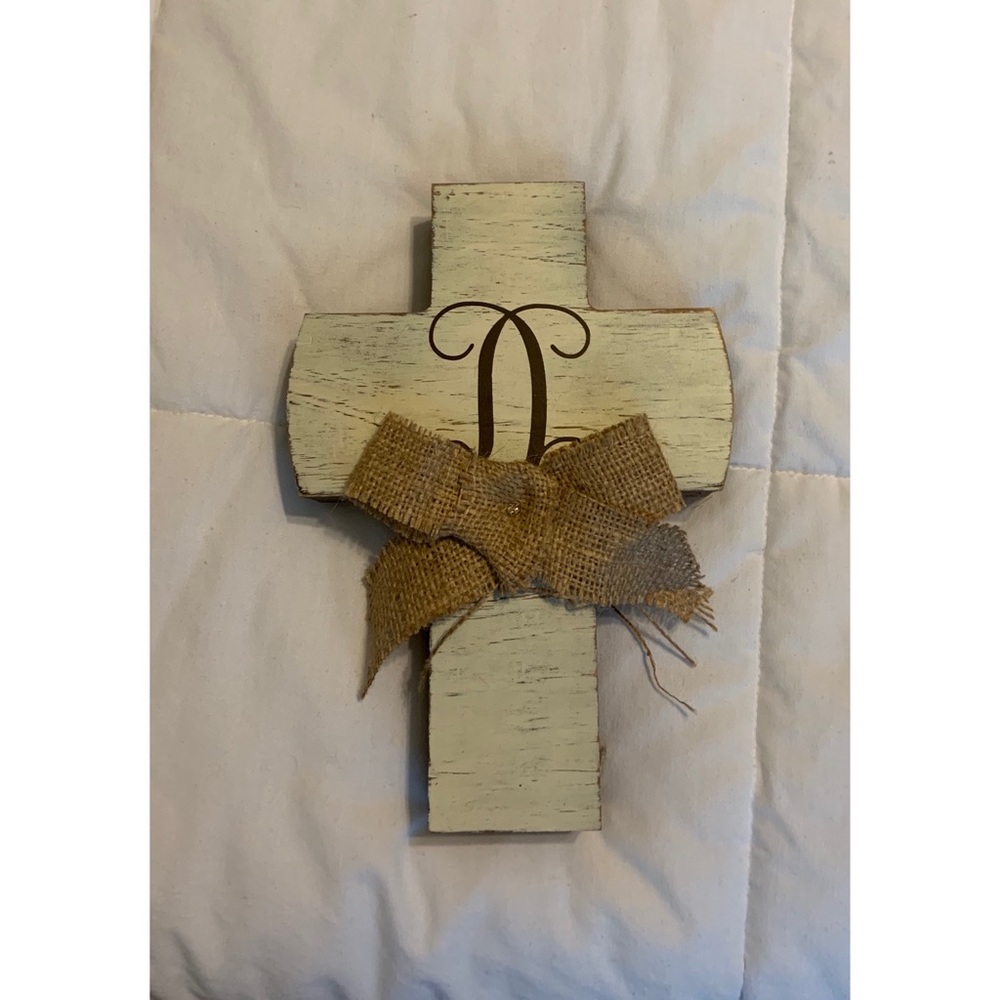 “D” Monogram Cross